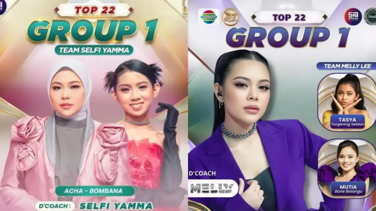 Grup 1 D\'Academy 7 Indosiar (instagram.com @selfitta_riau @ofc.caramel.sumsel)