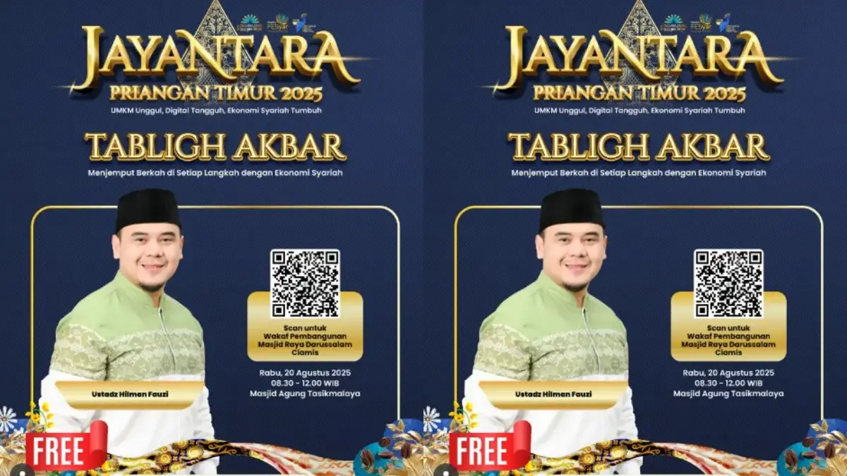 Ustadz Hilman Fauzi Bakal Isi Kajian Tabligh Akbar (instagram.com @bankindonesia_tasikmalaya)