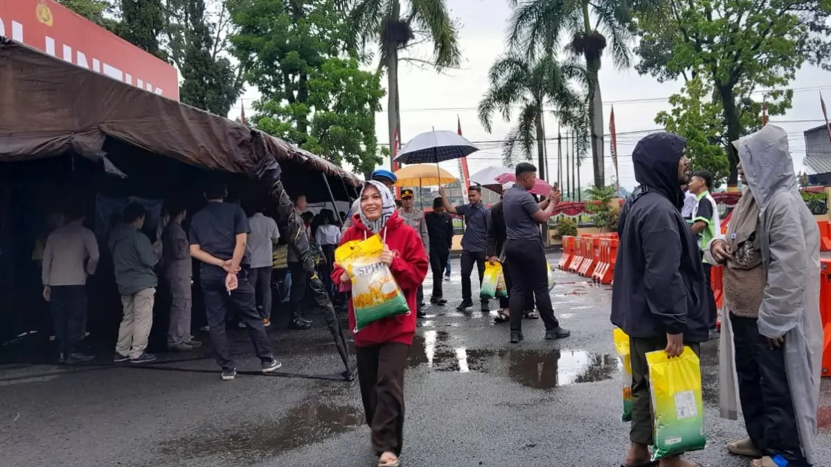 Beras Murah di Mapolres Garut