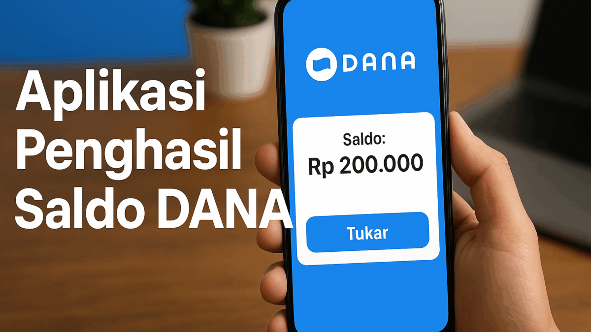 Aplikasi penghasil saldo DANA tercepat 2025