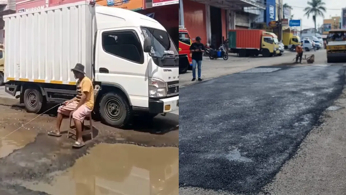 jalan rusak di cikurubuk