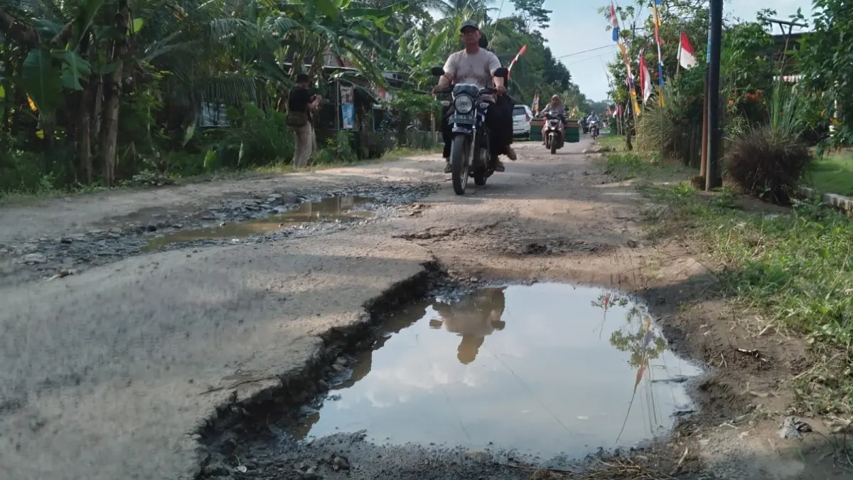Jalan Rusak di Kota Banjar