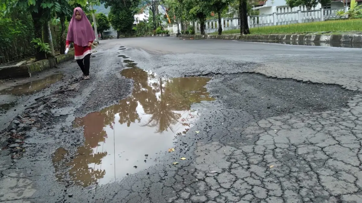 Jalan Rusak di Kota Banjar