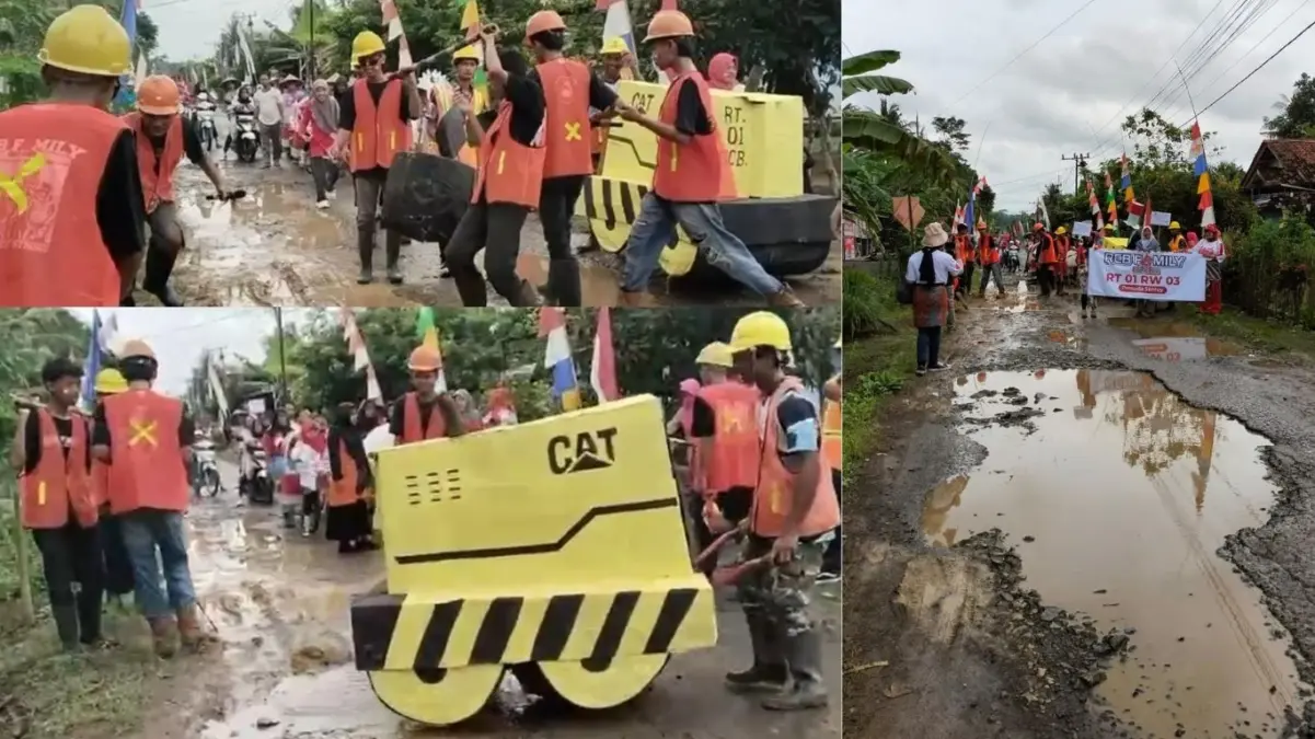 jalan rusak di kota banjar