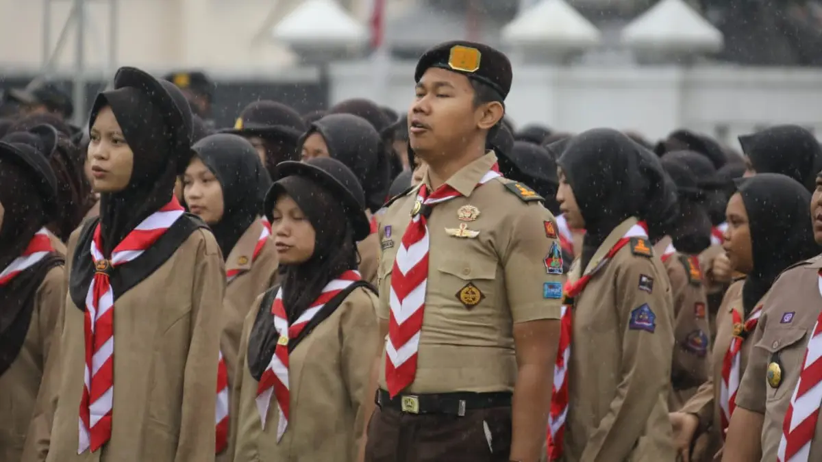peringatan Hari Pramuka ke64 di kota tasikmalaya