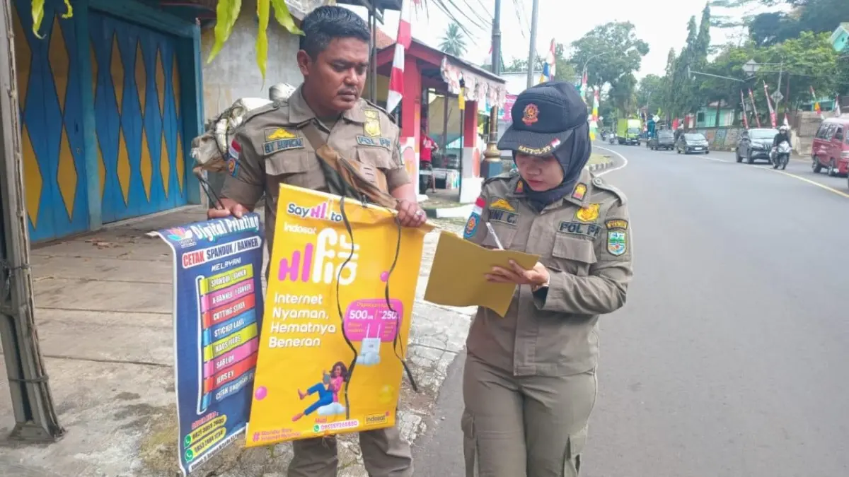 Spanduk di Kota Banjar