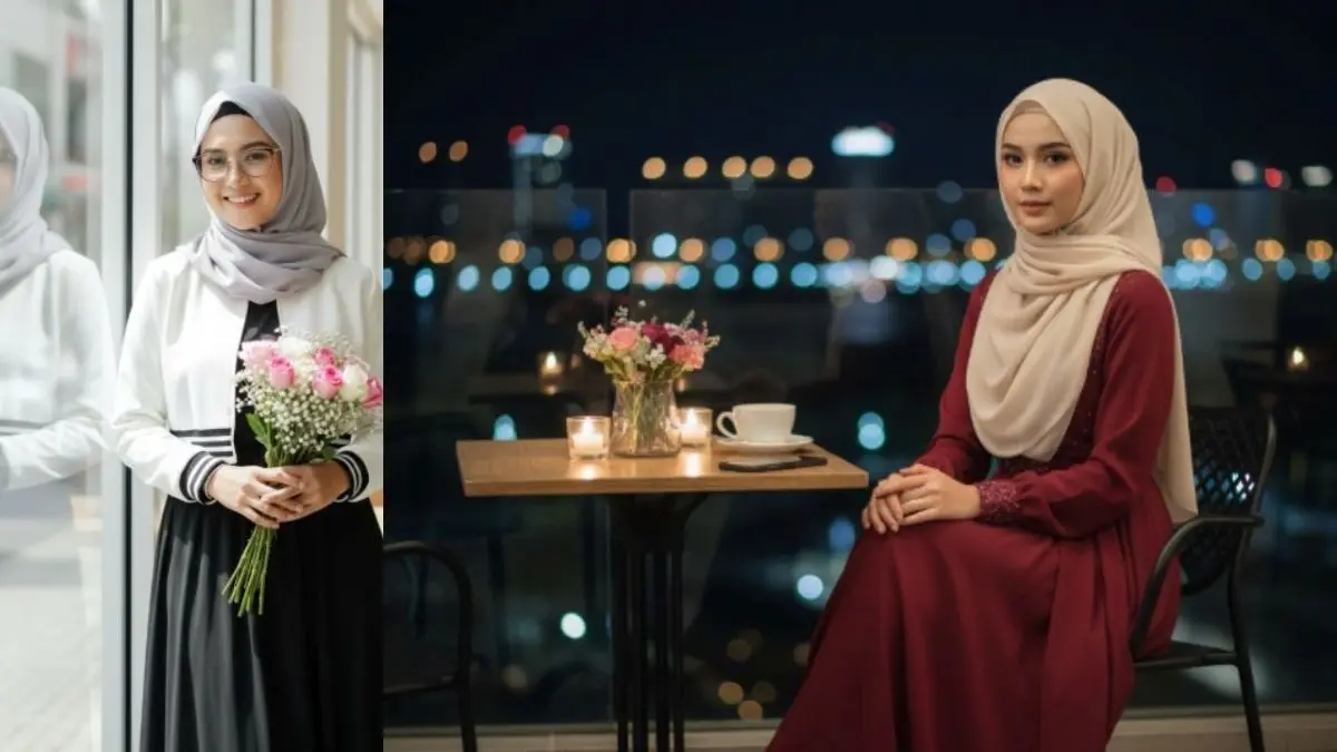 Cewek Berhijab,Prompt