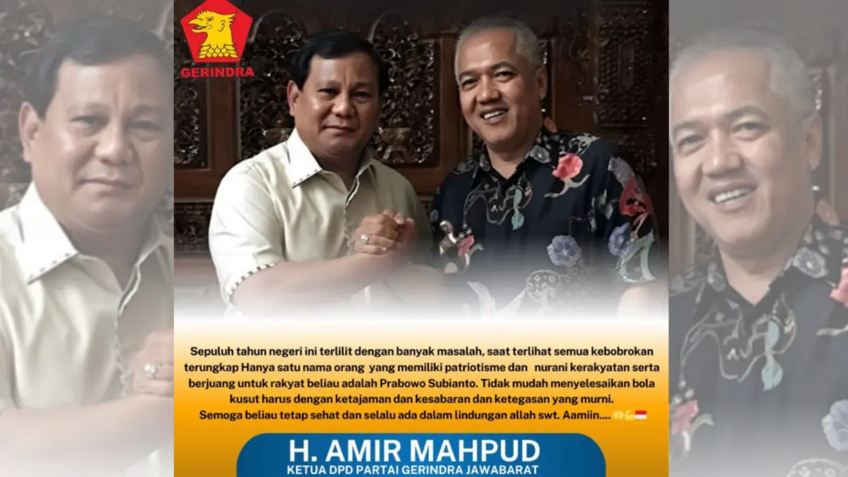 Prabowo subianto bersama amir mahpud,