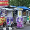 Pedagang kaki lima di dadaha kota tasikmalaya