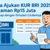 KUR BRI 2025 Pinjaman Rp15 Juta