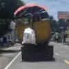 armada pengangkut sampah di Pangandaran
