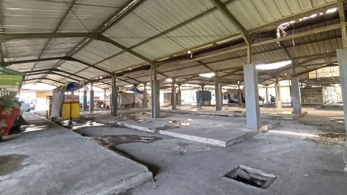 shelter lapak PKL di Dadaha Kota Tasikmalaya