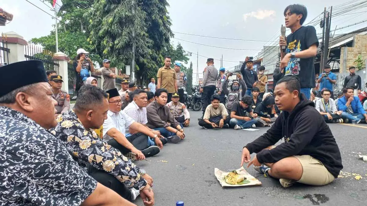 unjuk rasa MBG di Kota Tasikmalaya