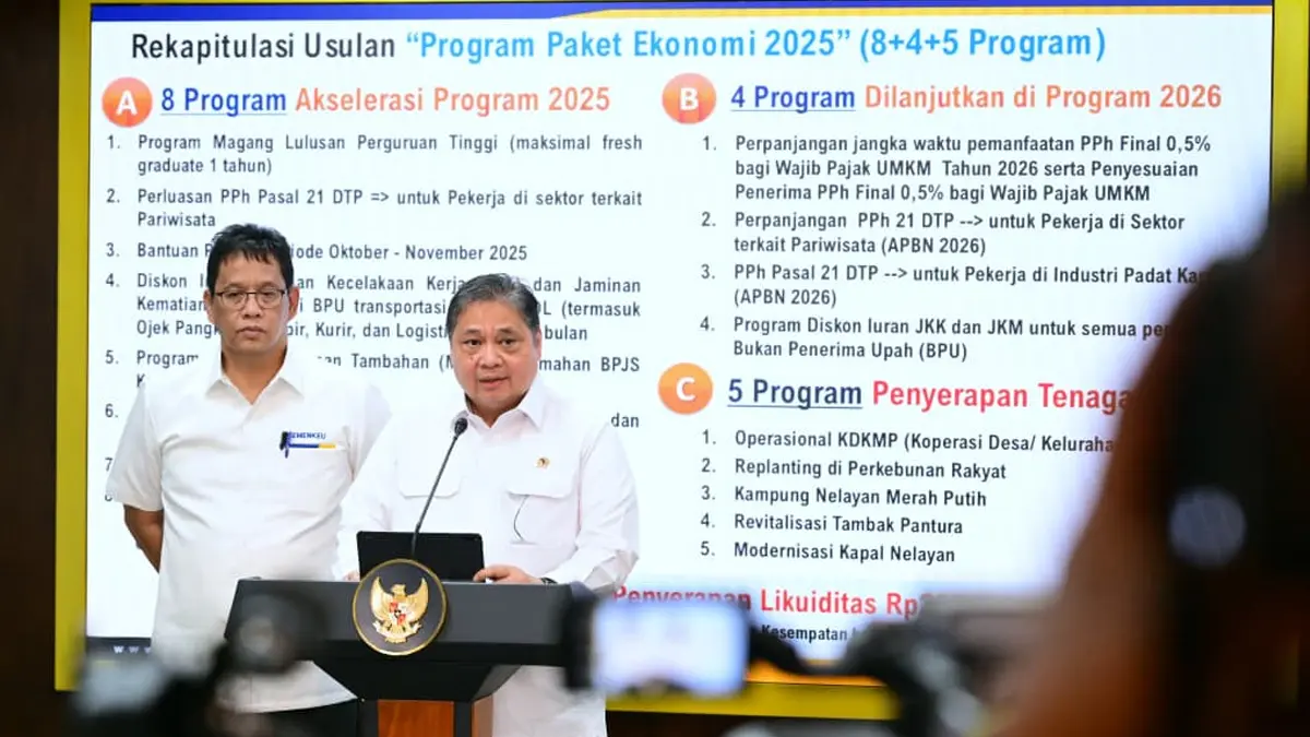 Paket Ekonomi 2025 8+4+5 untuk Jaga Daya Beli dan Dorong Aktivitas Akhir Tahun