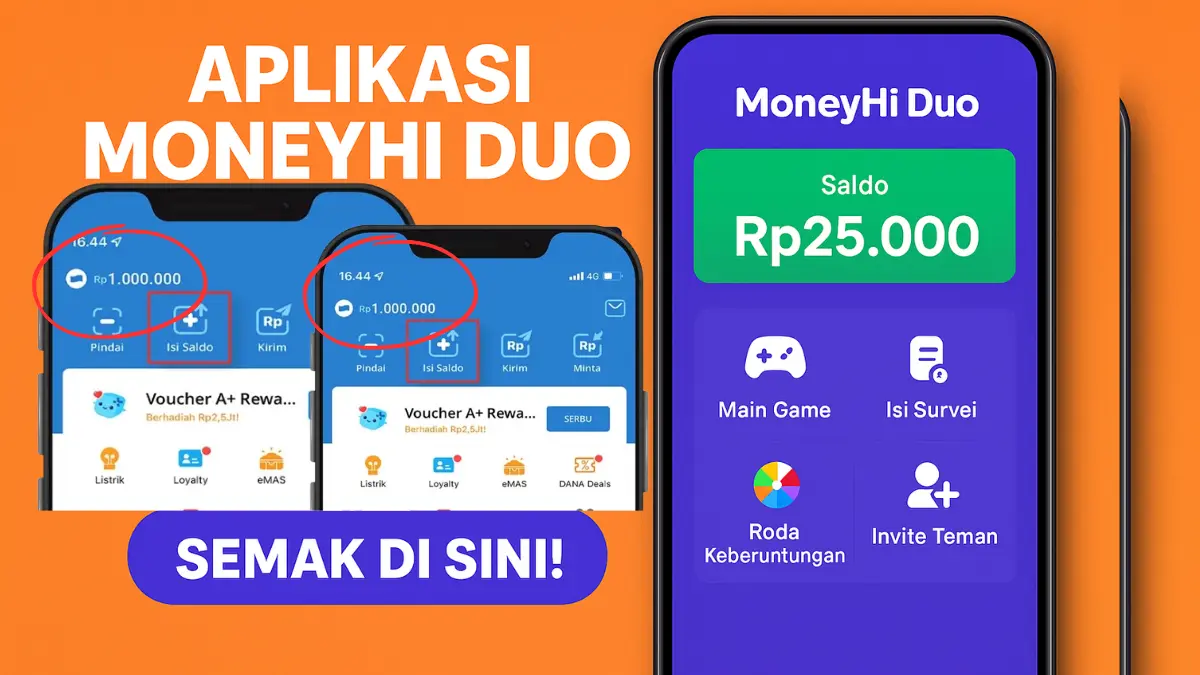 Bermodalkan HP dan Koneksi Internet, Hasilkan Uang Tambahan Setiap Hari Lewat Aplikasi Penghasil Saldo DANA aplikasi penghasil saldo DANA