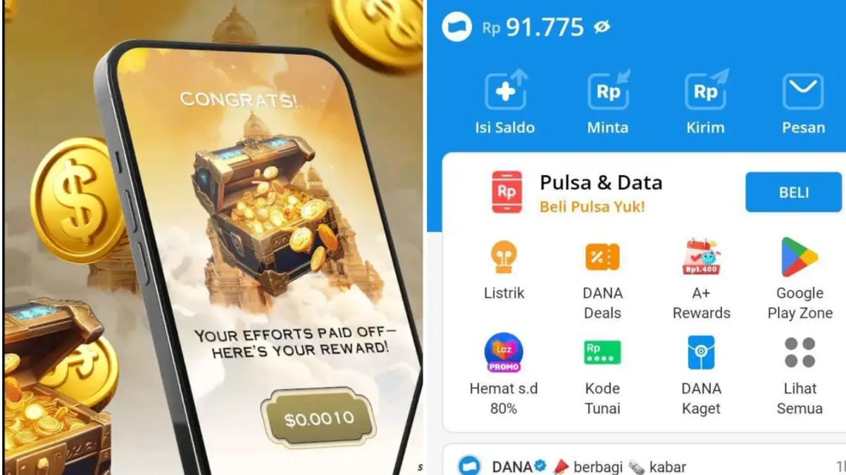 Cara Anti Ribet dapat Saldo DANA Langsung Cair dari Internet, Bisa Lewat Platform yang Ini Saldo DANA Langsung Cair