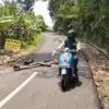 Jalan Retak di Cikalong Tasikmalaya