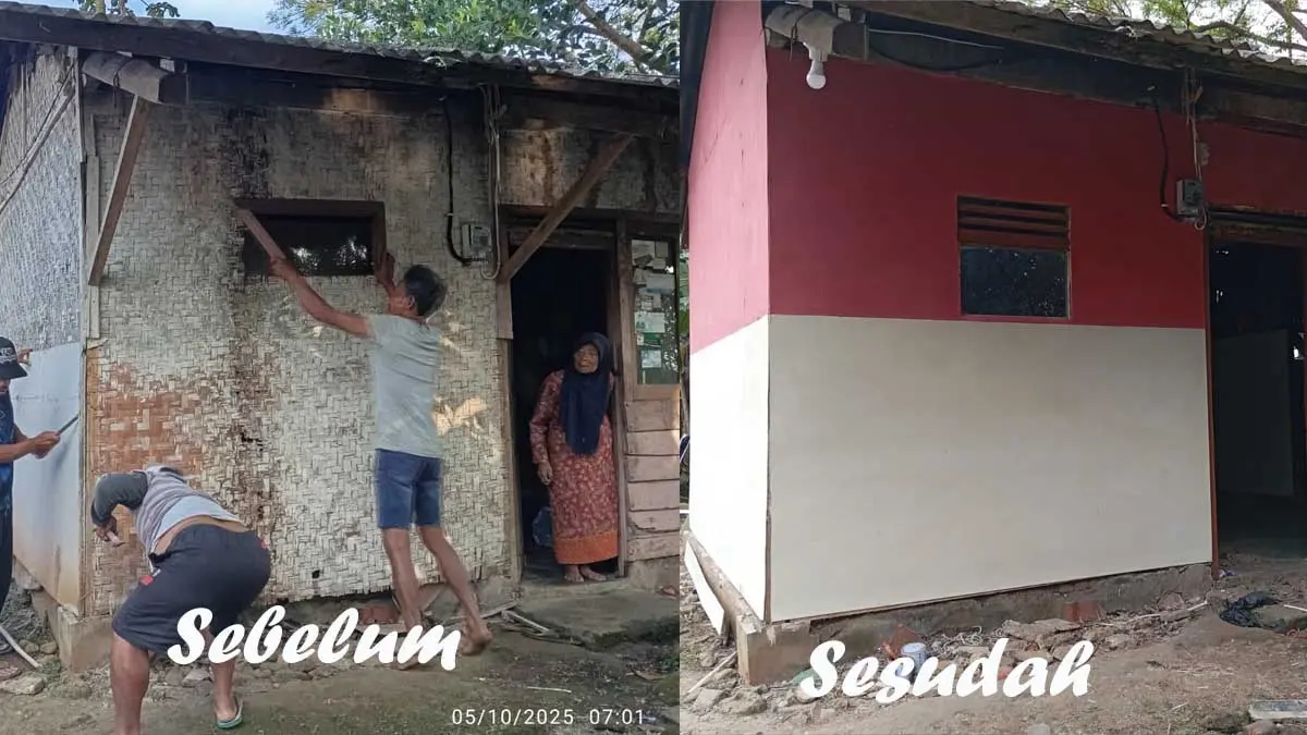 Rumah Mak elen yang tidak layak huni di kota tasik