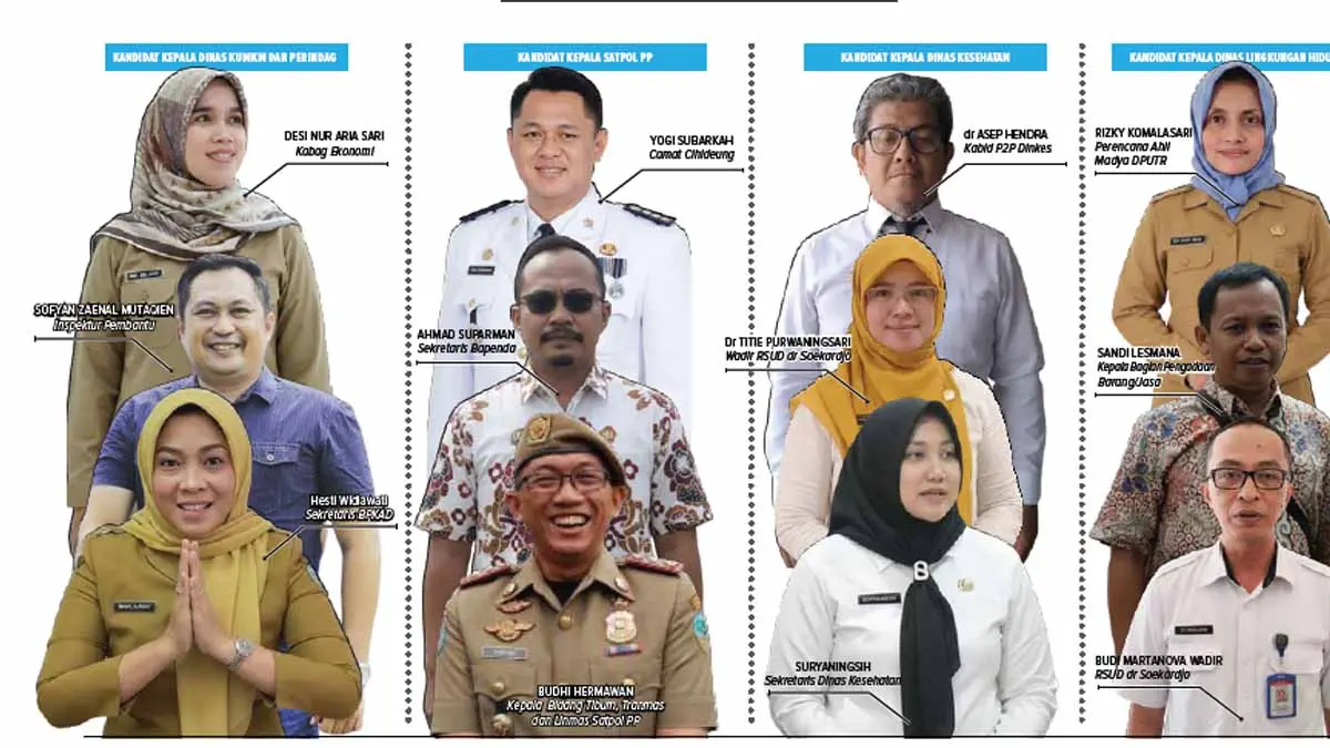 para calon kadis di kota tasikmalaya