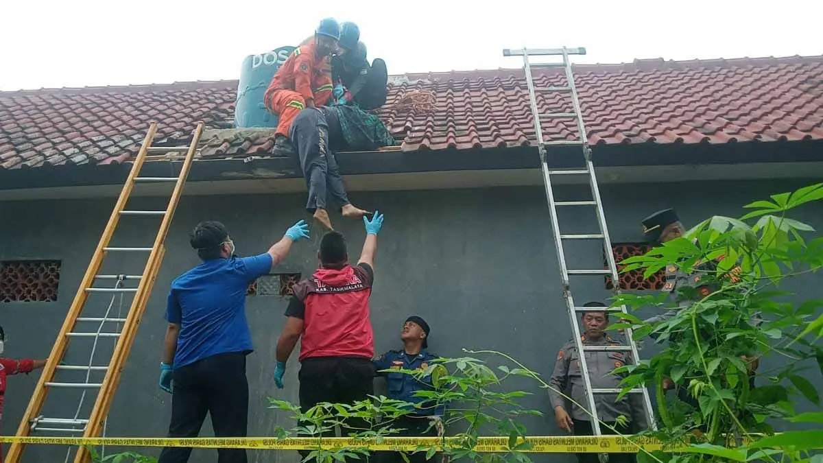 Penjaga Kontrakan di Tasikmalaya Ditemukan Meninggal dalam Tandon Air penjaga kontrakan meninggal dalam toren air