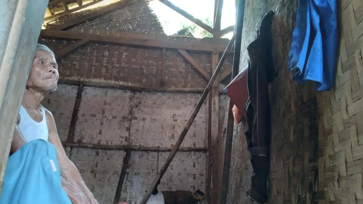 Rumah Tidak Layak Huni yang Ditempati Rudi Hartono