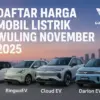 daftar harga mobil listrik Wuling