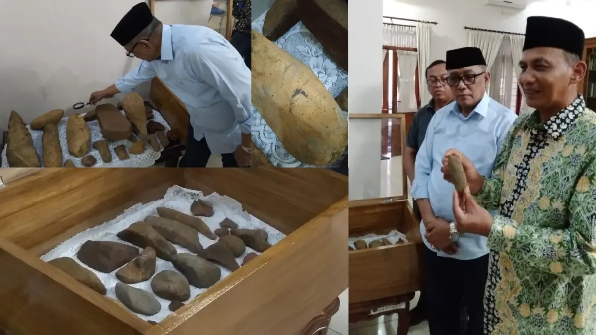 Bangsawan Suami Aktris Olivia Zalianty Temukan Artefak Peninggalan Prasejarah di Kota Banjar Artefak Peninggalan Prasejarah di Kota Banjar