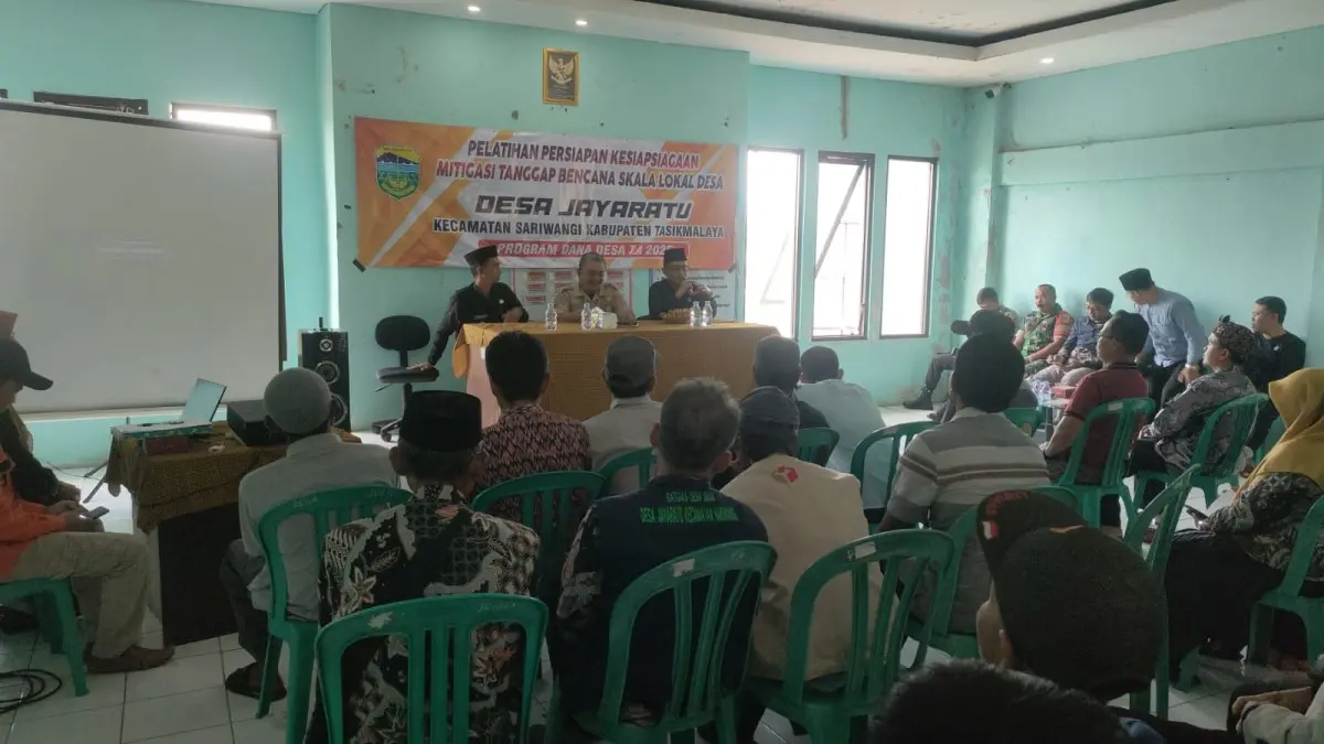 Bentuk Desa Tangguh Bencana, BPBD Kabupaten Tasikmalaya Gelar Pelatihan ke Desa-Desa BPBD Kabupaten Tasikmalaya