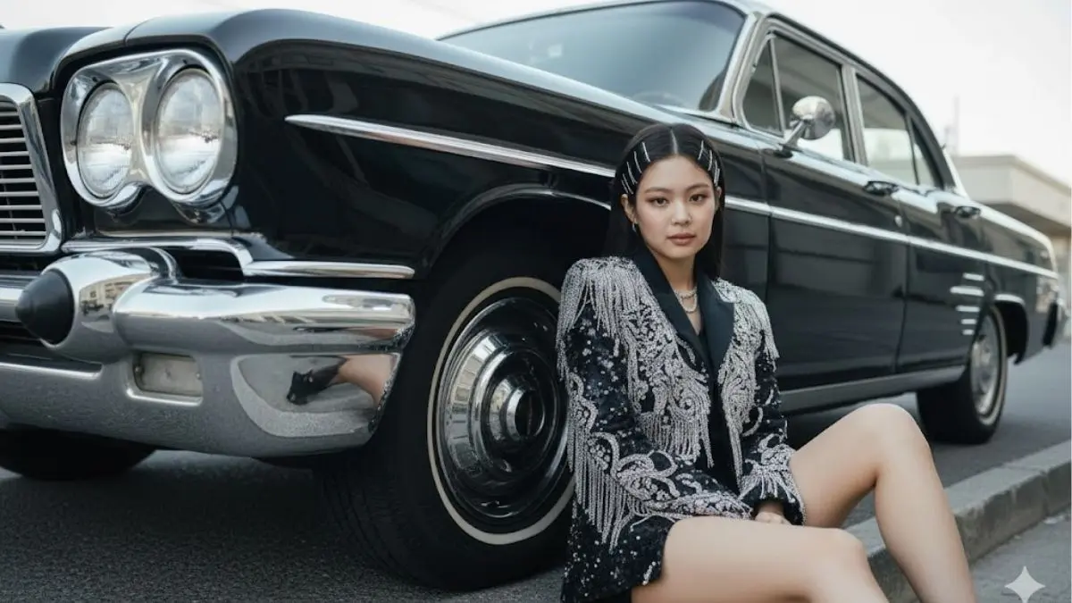 Edit Foto Gaya Cinematic Black Vintage Car Super Estetik Pakai Prompt Gemini AI Anti Gagal Prompt Gemini AI