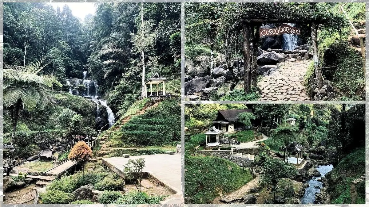 Tiket Masuk Rp10.000! Ini Pesona Curug Gorobog, Surga Air Terjun Cantik di Sumedang Curug Gorobog