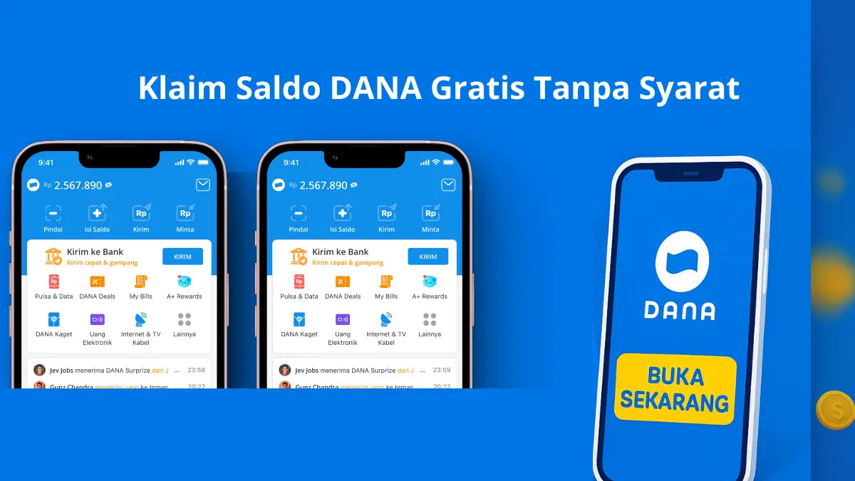 Klaim Saldo DANA Gratis Tanpa Syarat