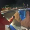 Jembatan Cikahole Ciamis Ambruk