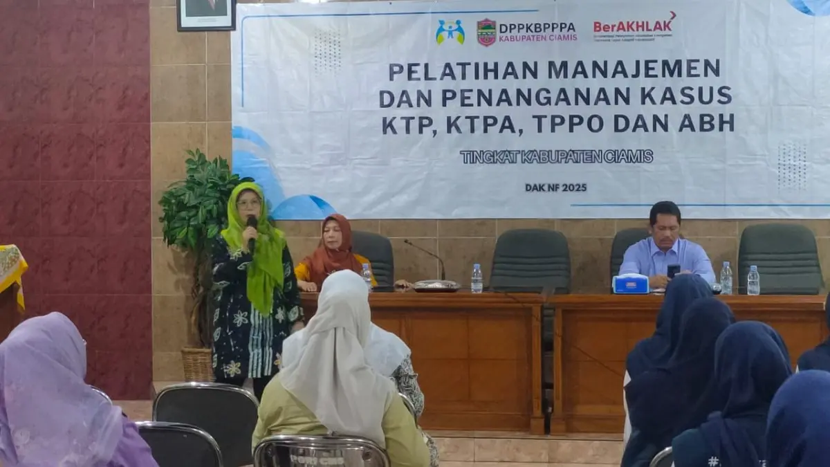 Dinas P2KBP3A Ciamis Gelar Pelatihan Manajemen Penanganan Kasus, Kolaborasi Cegah Kekerasan Perempuan-Anak Dinas P2KBP3A Kabupaten Ciamis
