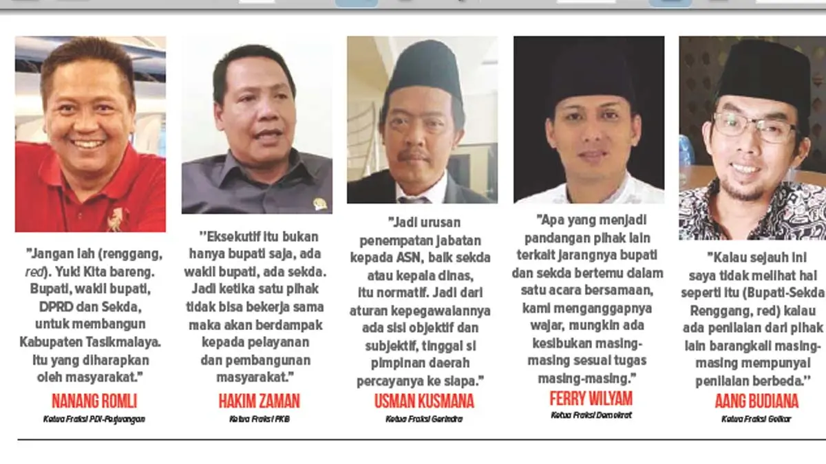 hubungan sekda dengan bupati tasik