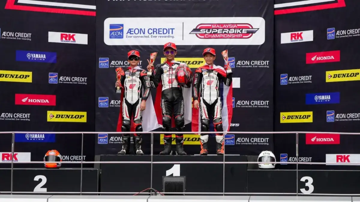 Dua Bintang Astra Honda Bikin Geger di Sepang, Indonesia Kuasai Podium Thailand Talent Cup Astra Honda