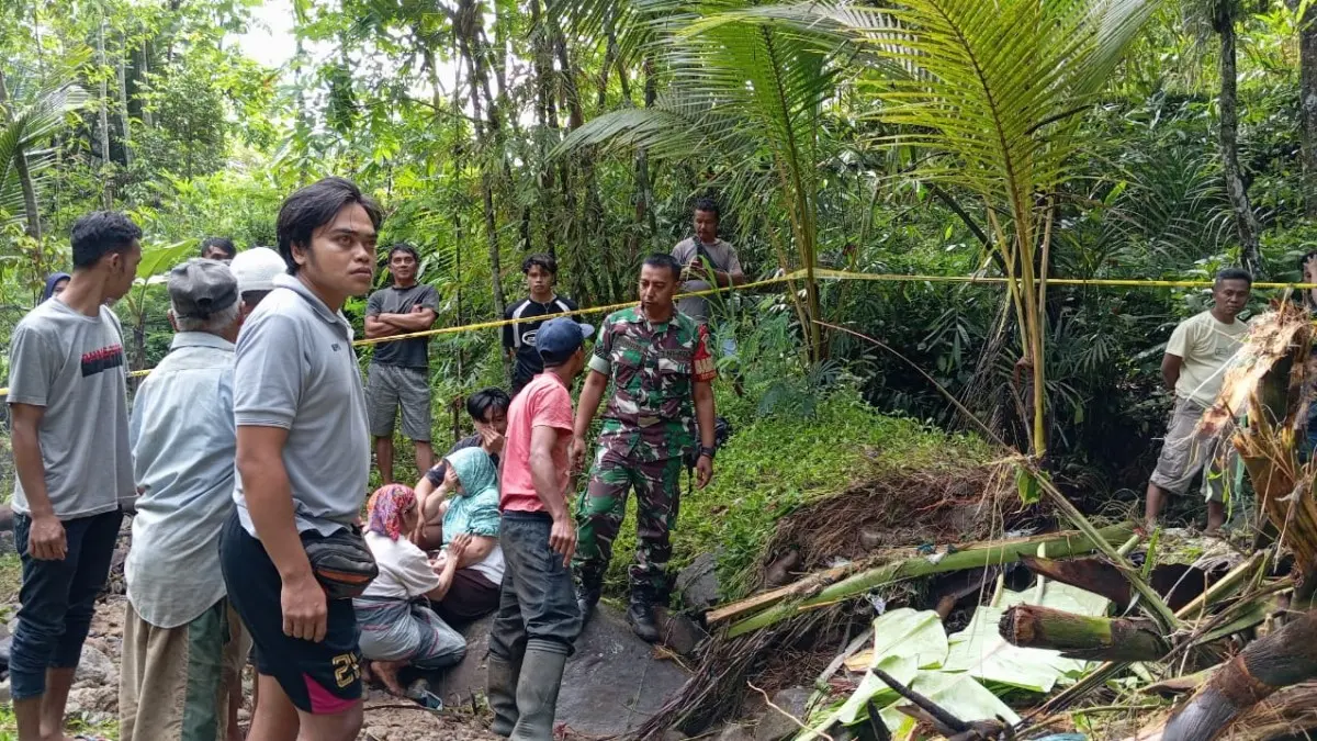 Cuaca Ekstrem, Warga Langkaplancar Pangandaran Meninggal Terbawa Arus Sungai Cijaha arus Sungai Cijaha