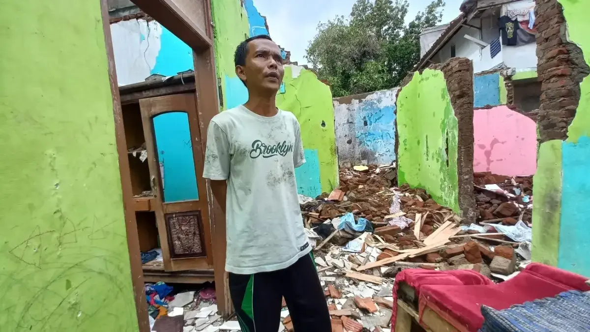 Rumah Warisan Roboh 2 Kali, Warga Miskin di Kota Tasikmaya Butuh Uluran Tangan, Tak Tersentuh Bantuan Pemkot Warga Miskin di Kota Tasikmaya