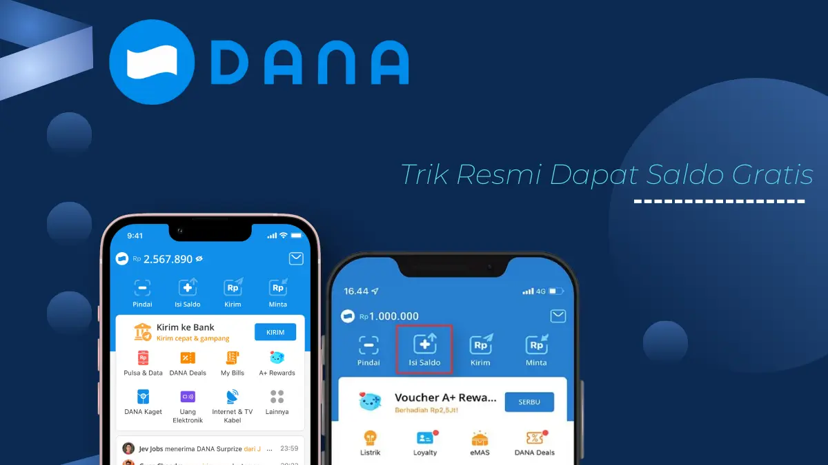 Cuma Pakai Aplikasi DANA, Ini Trik Resmi Dapat Saldo Gratis fitur resmi aplikasi DANA