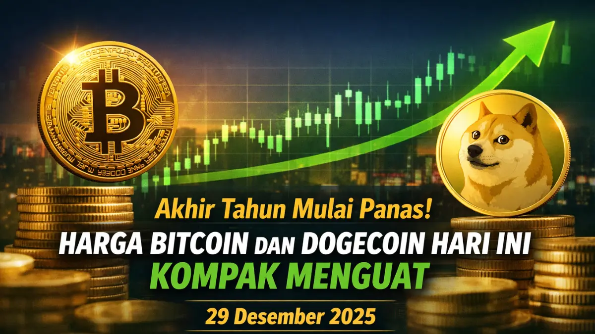 Menghijau! Harga Bitcoin dan Dogecoin Hari Ini Kompak Menguat harga Bitcoin