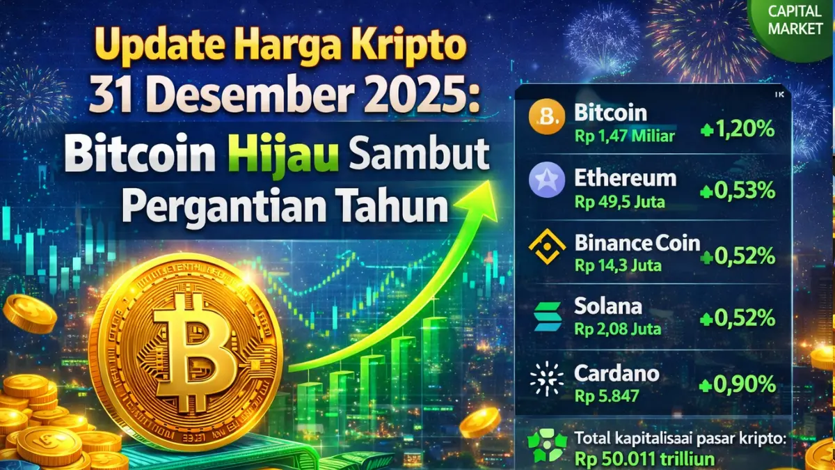 Update Harga Kripto 31 Desember 2025: Bitcoin Hijau Sambut Pergantian Tahun harga kripto hari ini