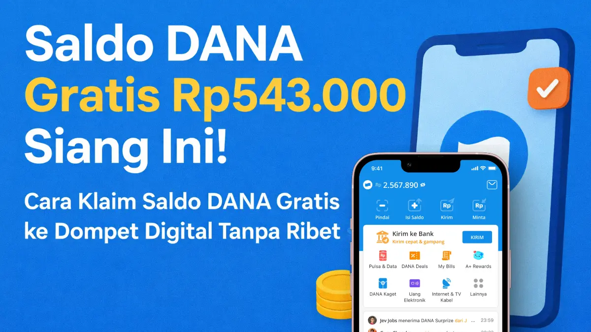 Klaim Saldo DANA Gratis