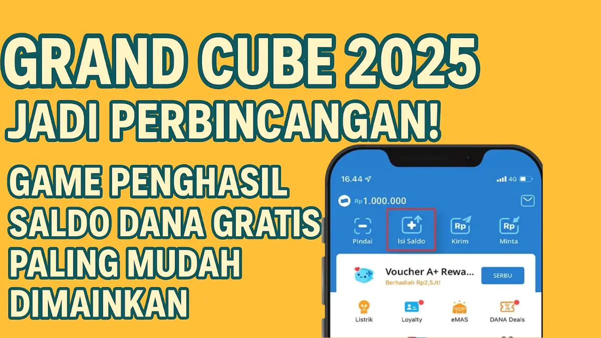Grand Cube 2025 Jadi Perbincangan! Game Penghasil Saldo DANA Gratis Paling Mudah Dimainkan game penghasil saldo DANA gratis