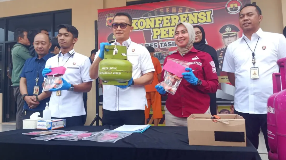 Polisi Ungkap Manipulasi Gas Subsidi Jadi Non Subsidi, Dua Warga Cigalontang Kabupaten Tasikmalaya Diringkus Polres Tasikmalaya