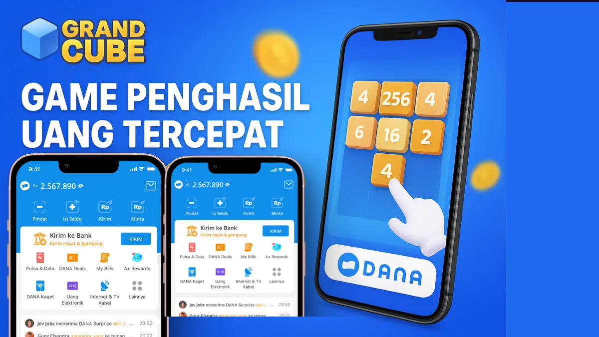 Desember Makin Cuan! Grand Cube Game Penghasil Uang Tercepat, Klaim Saldo DANA Hanya dari Main Game! Game Penghasil Uang Tercepat