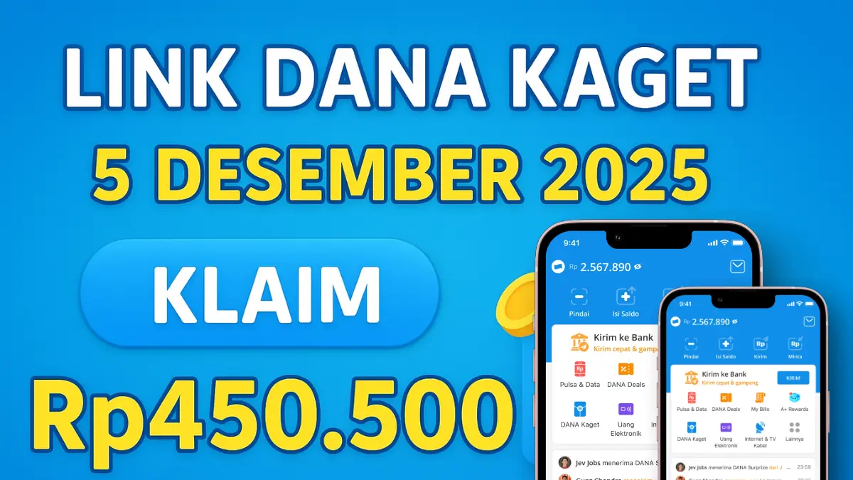 Rezeki Digital Tidak Perlu Modal, Cukup Klik! Link DANA Kaget Hari Ini Dapat Saldo DANA Gratis Rp450.500 Link DANA Kaget