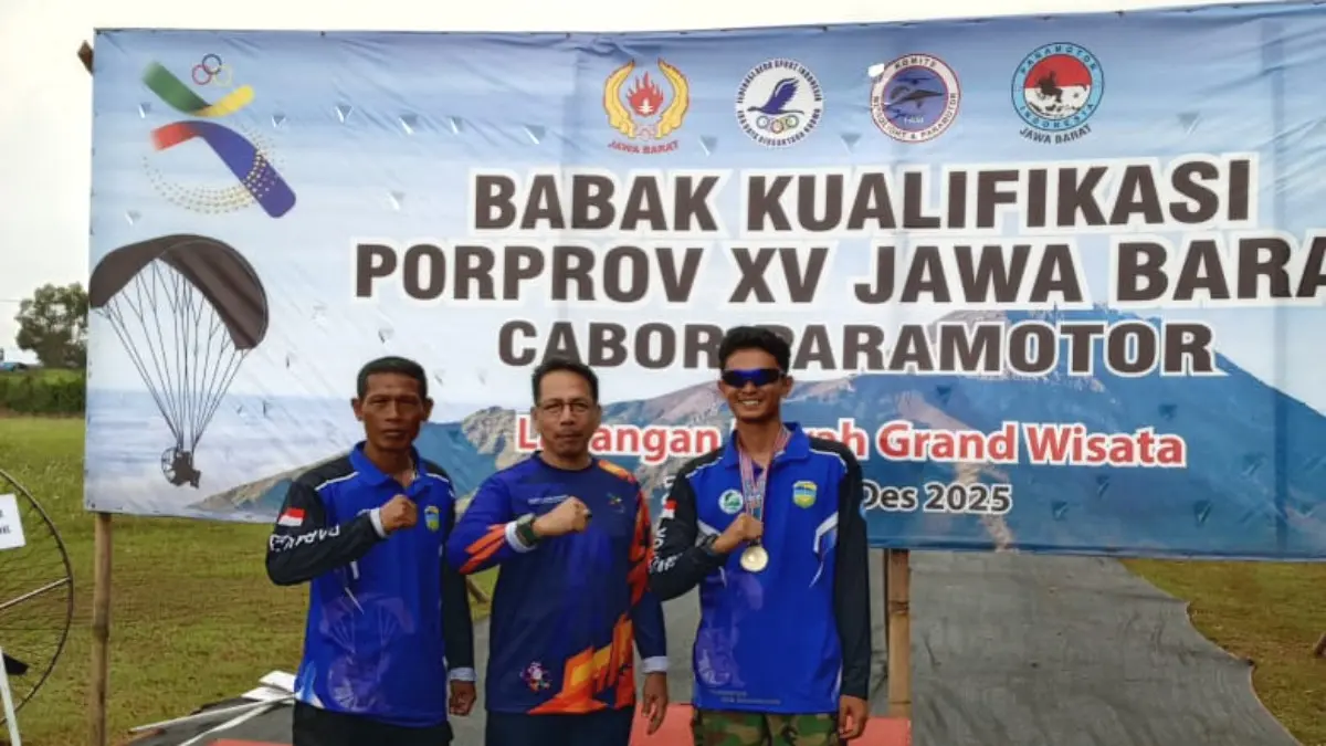 Atlet Paramotor Lanud Wiriadinata Raih Emas BK Porprov Jabar 2025, Harumkan Tasikmalaya atlet paramotor Kota Tasikmalaya raih emas BK Porprov 2025