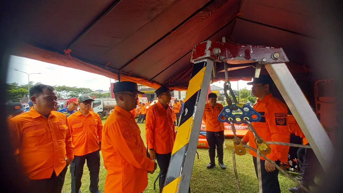 Uji Kesiapan Hadapi Bencana Hidrometeorologi di Kota Tasikmalaya, Viman Tekankan Kerja Kolektif OPD kesiapsiagaan bencana hidrometeorologi di Kota Tasikmalaya