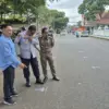 penutupan Jalan Pemuda Kota Tasikmalaya saat PKL melapak