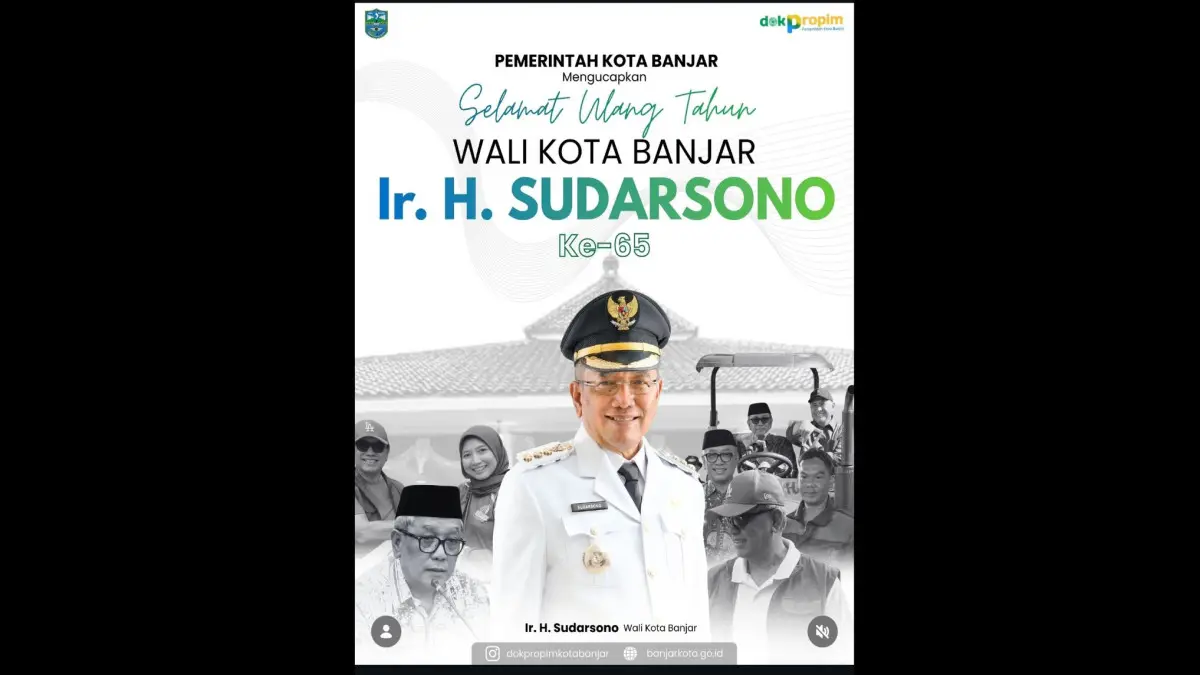 ulang tahun ke-65 Wali Kota Banjar Sudarsono