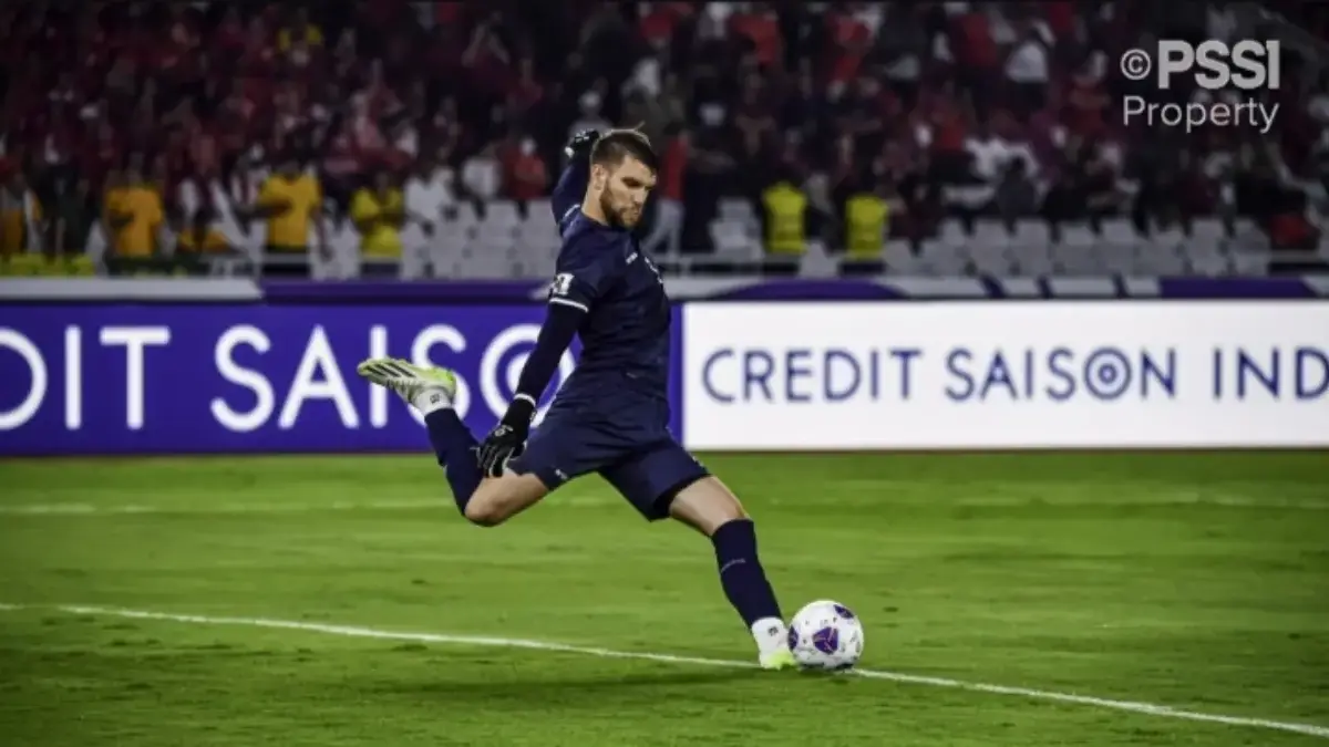 Penjaga gawang Timnas Indonesia Maarten Paes